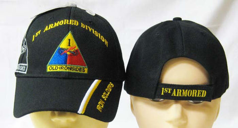 Officially Licensed 1st Armored Division "Iron Soldiers" Black Cap