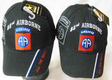 Officially Licensed 82nd Airborne "All the Way!" Black Cap