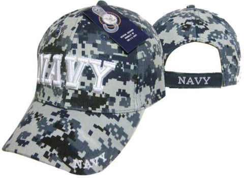 Officially Licensed NAVY Embroidered Cap NWU Camo