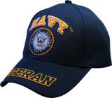 Officially Licensed U.S. Navy Veteran Cap w/ Emblem