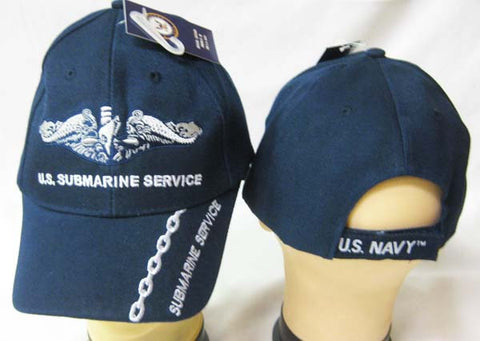 Officially Licensed U.S. Submarine Service Navy Cap w/ Chain