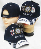 Officially Licensed US Navy Emblem with White Navy Bill Cap