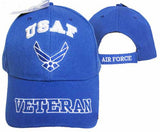 Officially Licensed US Air Force Veteran Blue Cap w/ Wings